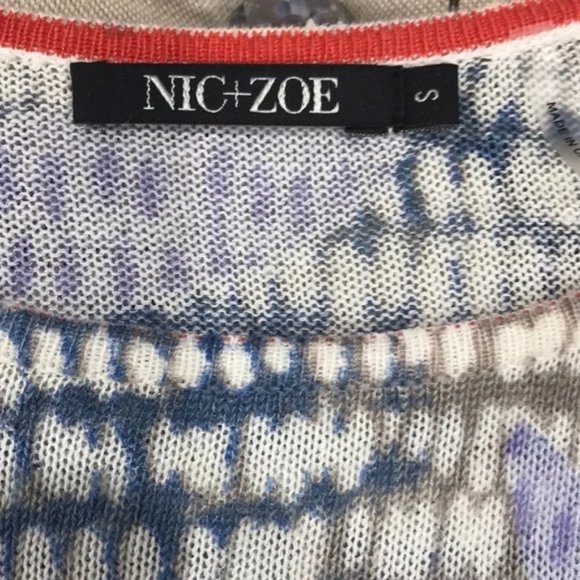 NIC+ZOE Flower Print Sweater - Picture 5 of 7